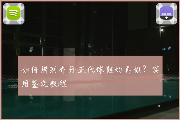 如何辨别乔丹正代球鞋的真假？实用鉴定教程